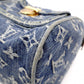 LOUIS VUITTON Denim Neo Speedy Handbag, Denim, Leather, Denim Monogram