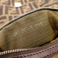 FENDI Mamma Bucket Zucca Shoulder Bag, Canvas and Leather, Black, FF Logo