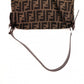 FENDI Mamma Bucket Zucca Shoulder Bag, Canvas and Leather, Black, FF Logo