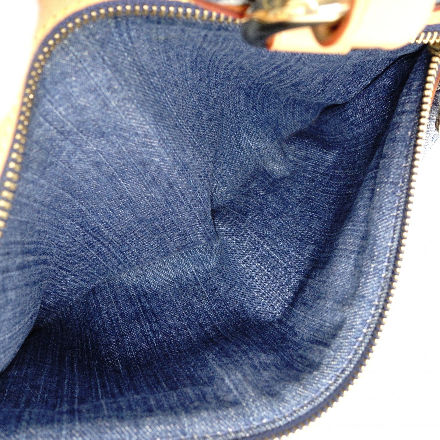 LOUIS VUITTON Denim Neo Speedy Handbag, Denim, Leather, Denim Monogram