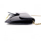 Christian Dior Saddle Shoulder Bag, Patent Leather, Black