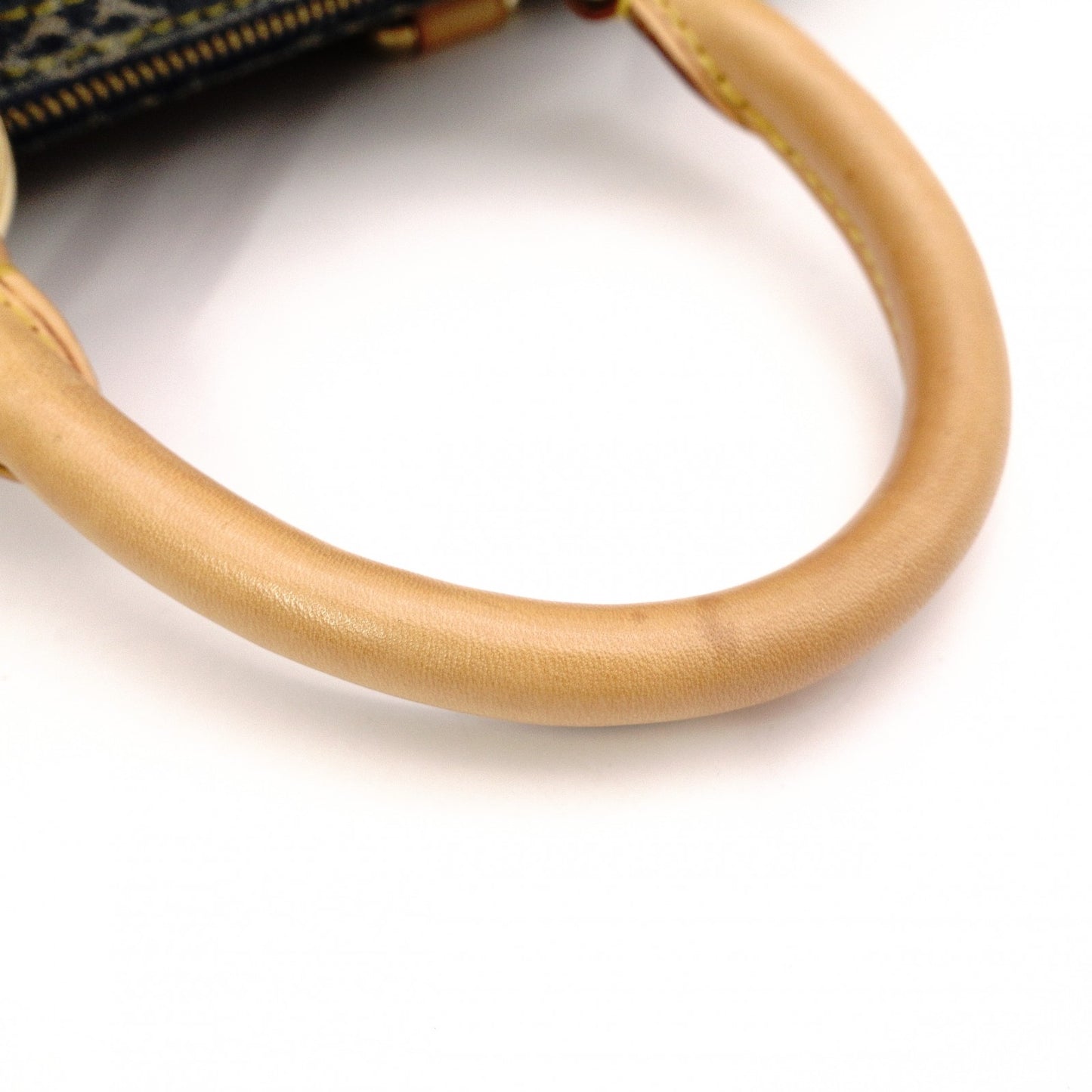 LOUIS VUITTON Denim Neo Speedy Handbag, Denim, Leather, Denim Monogram