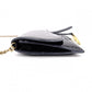 Christian Dior Saddle Shoulder Bag, Patent Leather, Black
