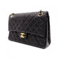 CHANEL Matelassé 25 Classic Lambskin Shoulder Bag, Leather, Black, Gold Hardware