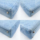 Christian Dior Cannage Lady Dior Denim Canvas Handbag Silver Hardware 7-11-198