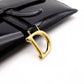 Christian Dior Saddle Shoulder Bag, Patent Leather, Black