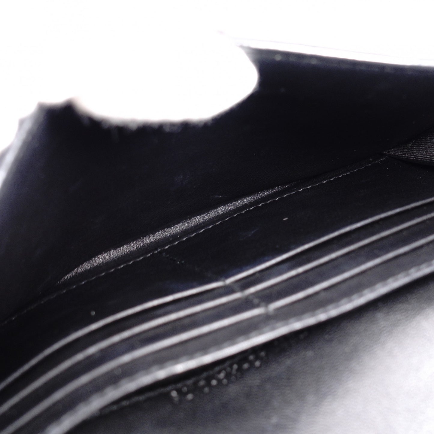 Christian Dior Saddle Shoulder Bag, Patent Leather, Black