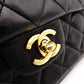 CHANEL Matelassé 25 Classic Lambskin Shoulder Bag, Leather, Black, Gold Hardware