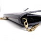 Christian Dior Saddle Shoulder Bag, Patent Leather, Black