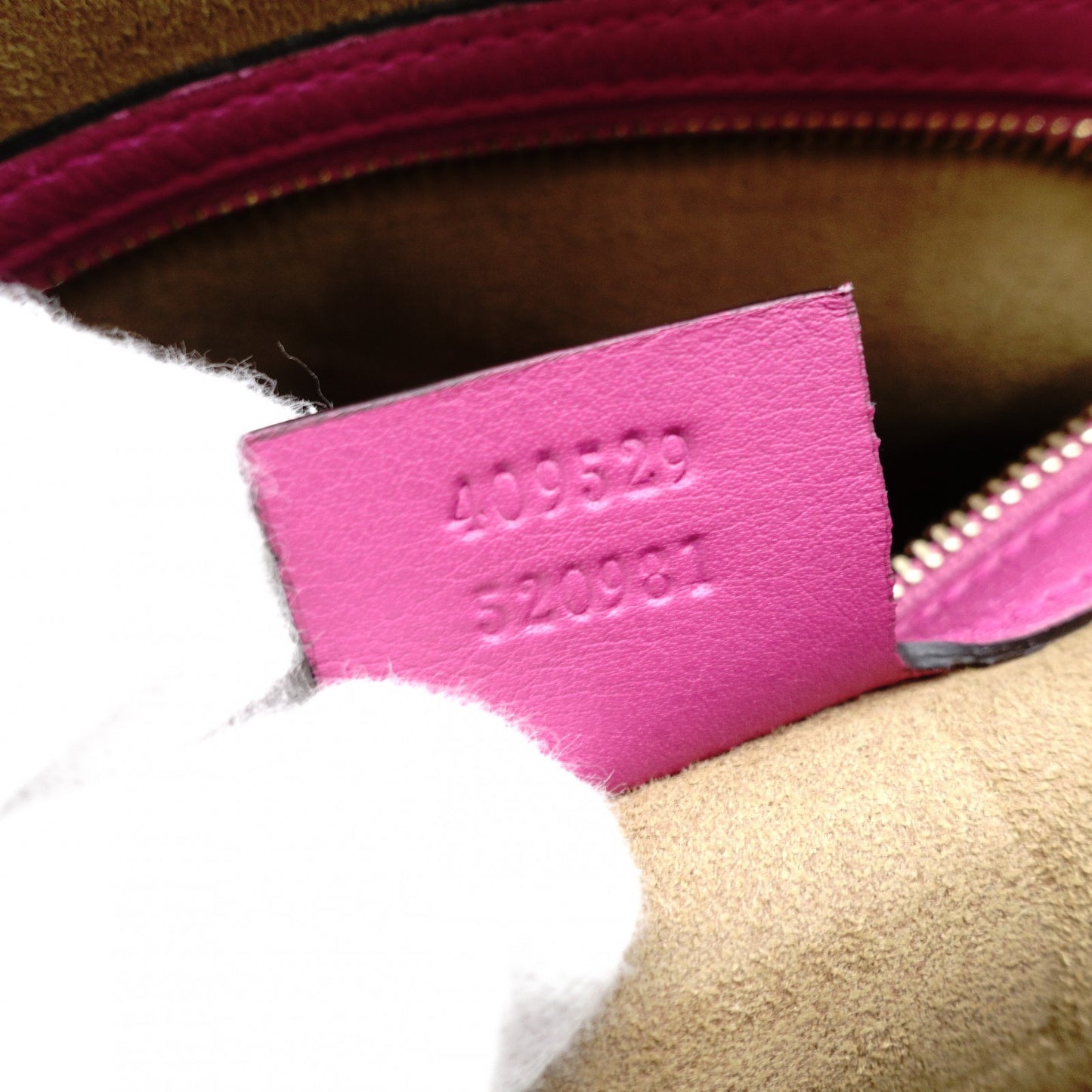 GUCCI Mini Boston Bag GG Supreme Pink Red Beige Handbag 2-Way PVC 7-12-299