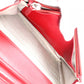 CHANEL Shoulder Bag, Leather, Red, Crossbody, Caviar Leather, Silver Hardware