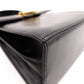 Salvatore Ferragamo Gancini Handbag, 2-Way, Leather, Black, Women's