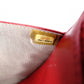 CHANEL Shoulder Bag, Leather, Red, Crossbody, Caviar Leather, Silver Hardware