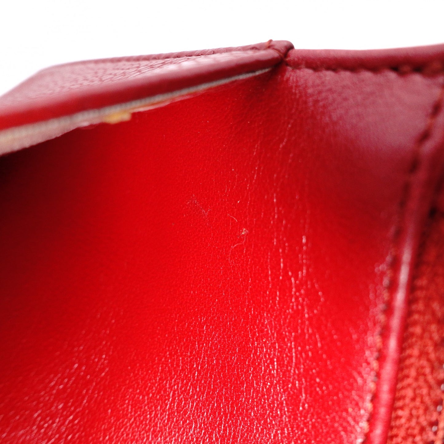 CHANEL Shoulder Bag, Leather, Red, Crossbody, Caviar Leather, Silver Hardware