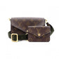 LOUIS VUITTON Multipochett Felicity Monogram Canvas Shoulder Bag, Leather and PVC, Brown