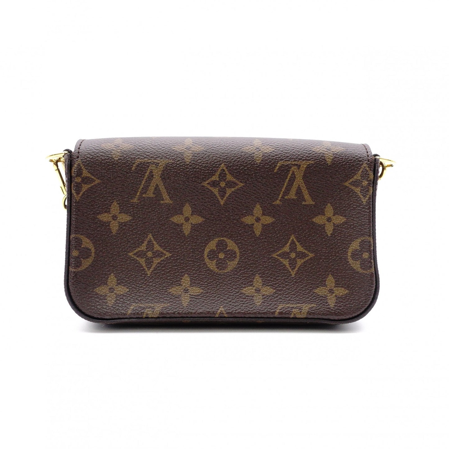 LOUIS VUITTON Multipochett Felicity Monogram Canvas Shoulder Bag, Leather and PVC, Brown