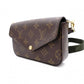 LOUIS VUITTON Multipochett Felicity Monogram Canvas Shoulder Bag, Leather and PVC, Brown