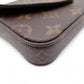 LOUIS VUITTON Multipochett Felicity Monogram Canvas Shoulder Bag, Leather and PVC, Brown