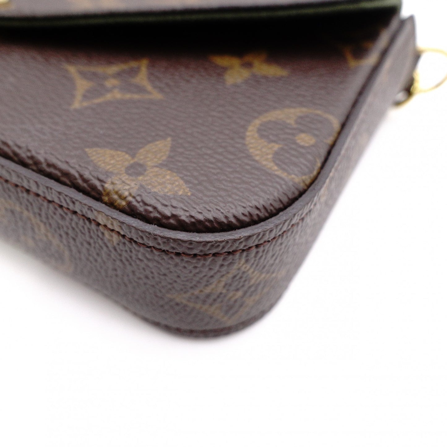LOUIS VUITTON Multipochett Felicity Monogram Canvas Shoulder Bag, Leather and PVC, Brown