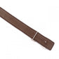 HERMES H Belt, Leather, Brown, Reversible, Size 85, Silver Hardware