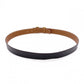 HERMES H Belt, Leather, Black/Brown, Reversible, Gold Hardware, Size 90