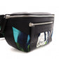 Berluti Body Bag, Nylon/Leather Waist Bag, Black/Multicolor, Men's