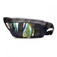 Berluti Body Bag, Nylon/Leather Waist Bag, Black/Multicolor, Men's