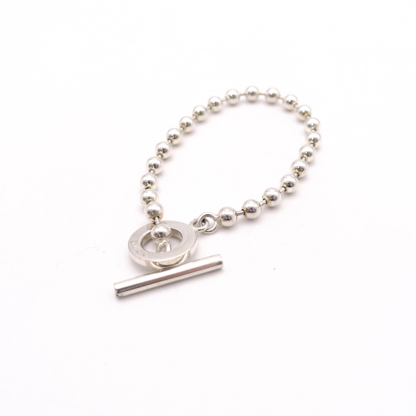GUCCI Anchor Chain Bracelet, Metal, Silver