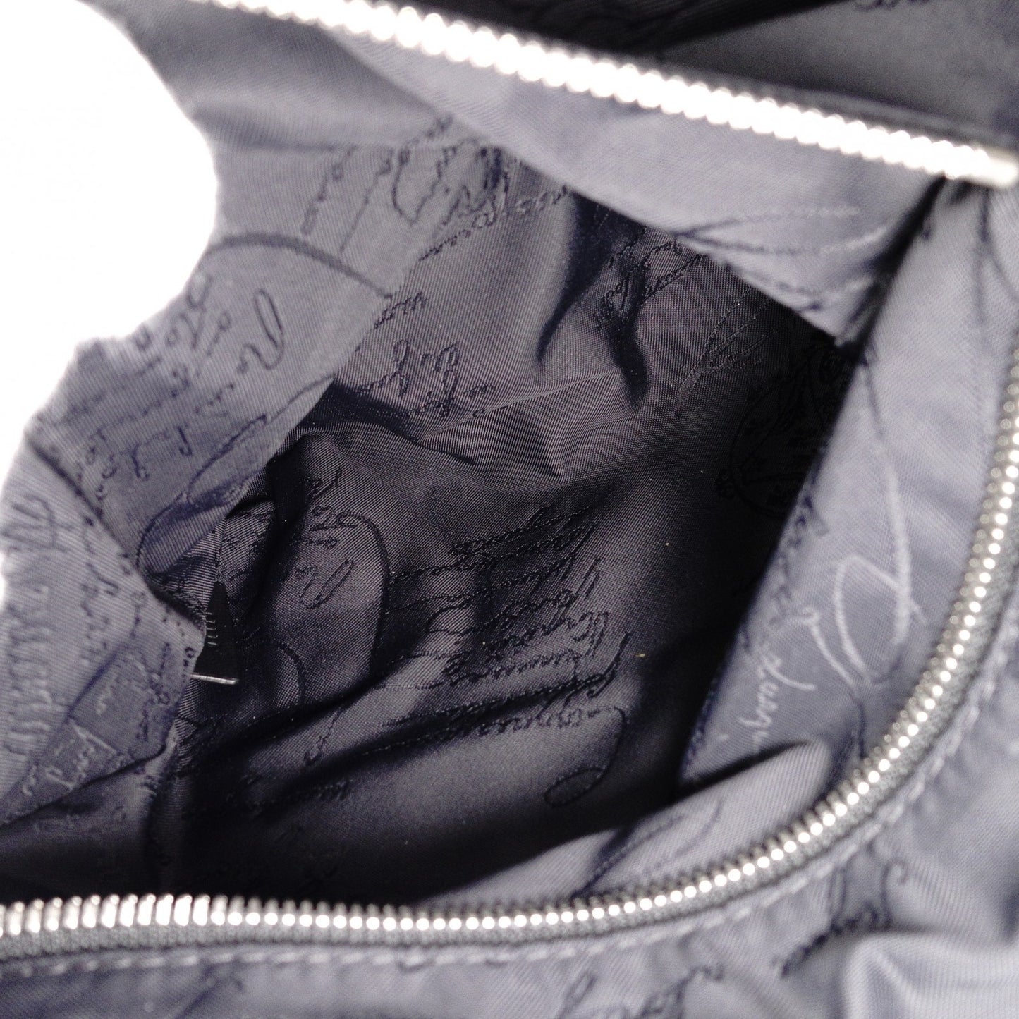 Berluti Body Bag, Nylon/Leather Waist Bag, Black/Multicolor, Men's