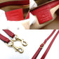 GUCCI Floral Mini Boston Bag GG Supreme Red Beige Handbag 2-Way PVC 7-11-846