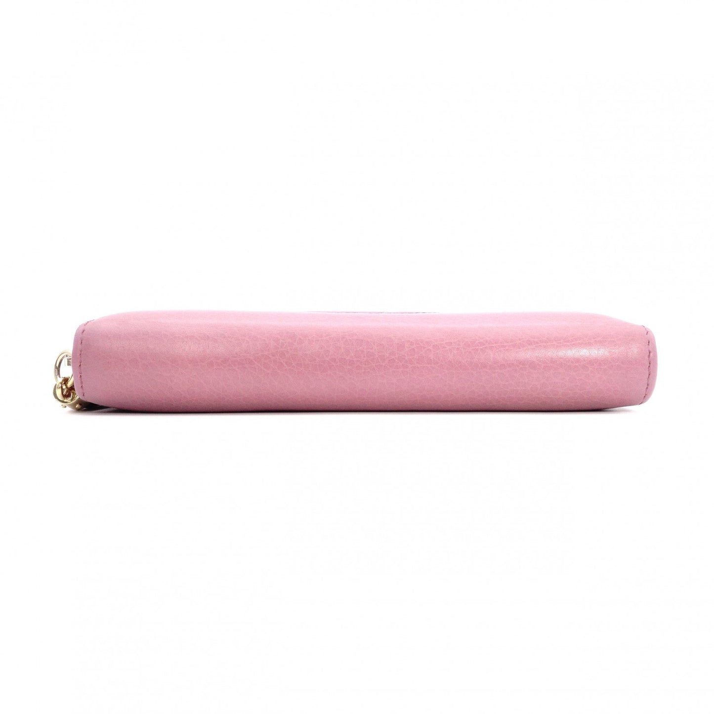 GUCCI Soho Long Wallet, Leather, Pink, Fringe, Tassel