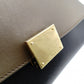 Céline Trapeze Handbag Brown × Black × Blue 2-Way Suede Leather Shoulder 7-12-372