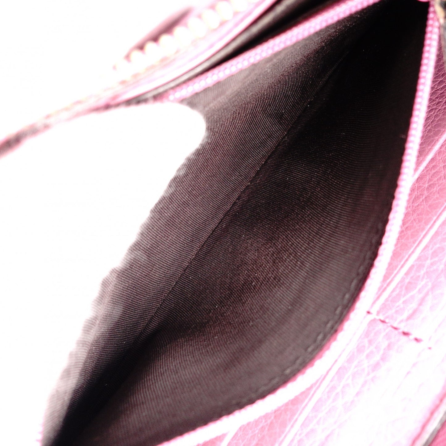 GUCCI Soho Long Wallet, Leather, Pink, Fringe, Tassel