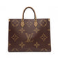 LOUIS VUITTON OTG GM Monogram Reverse Canvas Tote Bag, PVC Leather, Brown, 2-Way