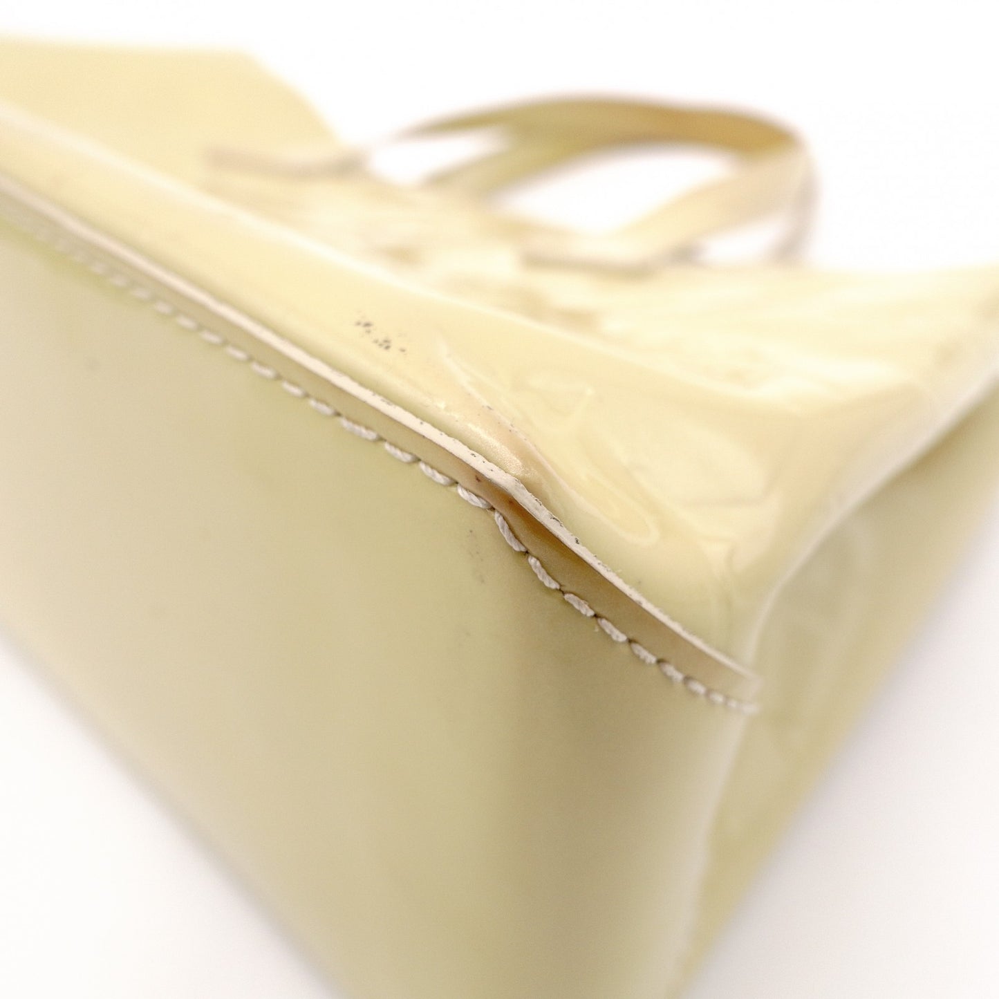 LOUIS VUITTON Wilshire PM Vernis Handbag, Patent Leather, Yellow