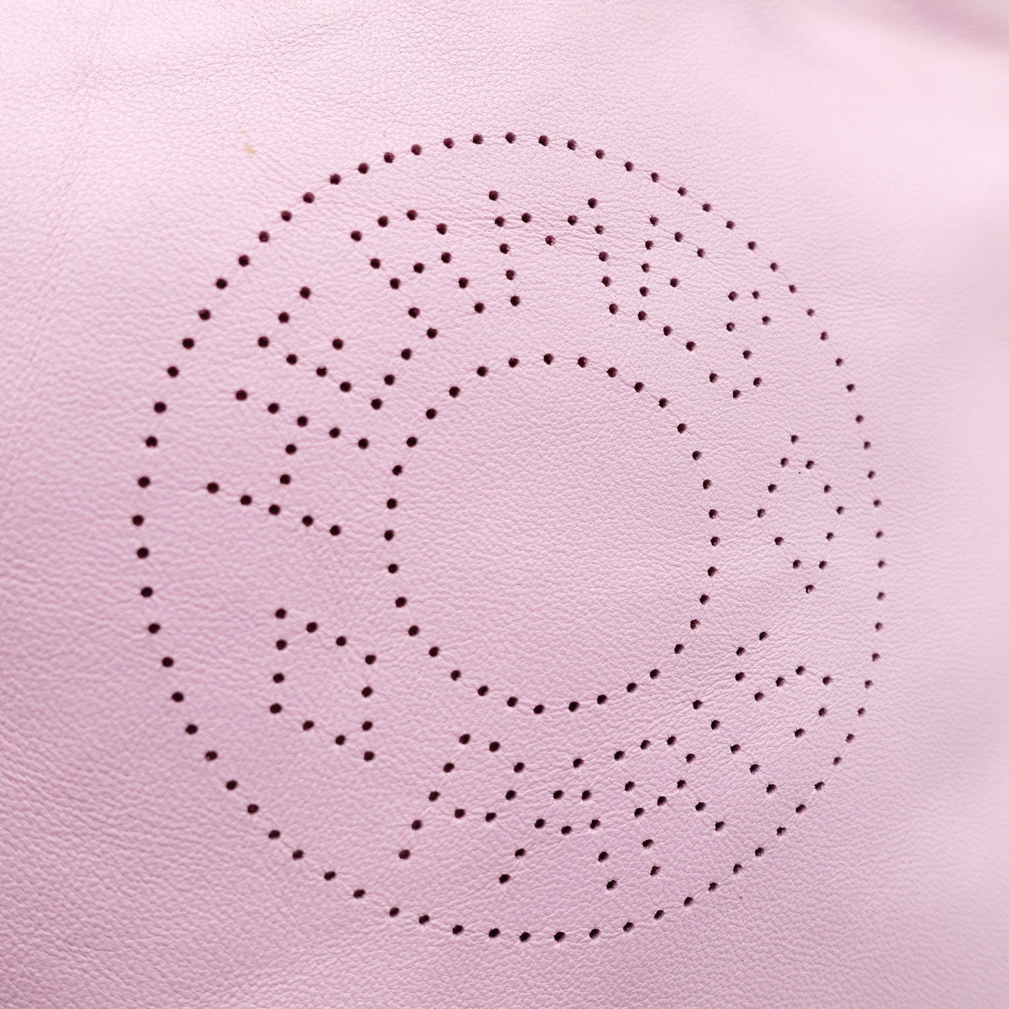 HERMES Crocelle Shoulder Bag Pink Leather Crossbody Leather Logo 7-11-492