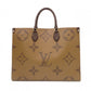 LOUIS VUITTON OTG GM Monogram Reverse Canvas Tote Bag, PVC Leather, Brown, 2-Way