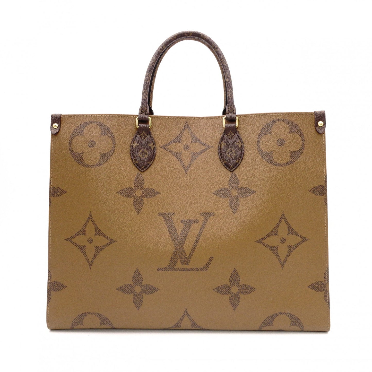 LOUIS VUITTON OTG GM Monogram Reverse Canvas Tote Bag, PVC Leather, Brown, 2-Way