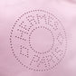 HERMES Crocelle Shoulder Bag Pink Leather Crossbody Leather Logo 7-11-492
