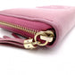 GUCCI Soho Long Wallet, Leather, Pink, Fringe, Tassel