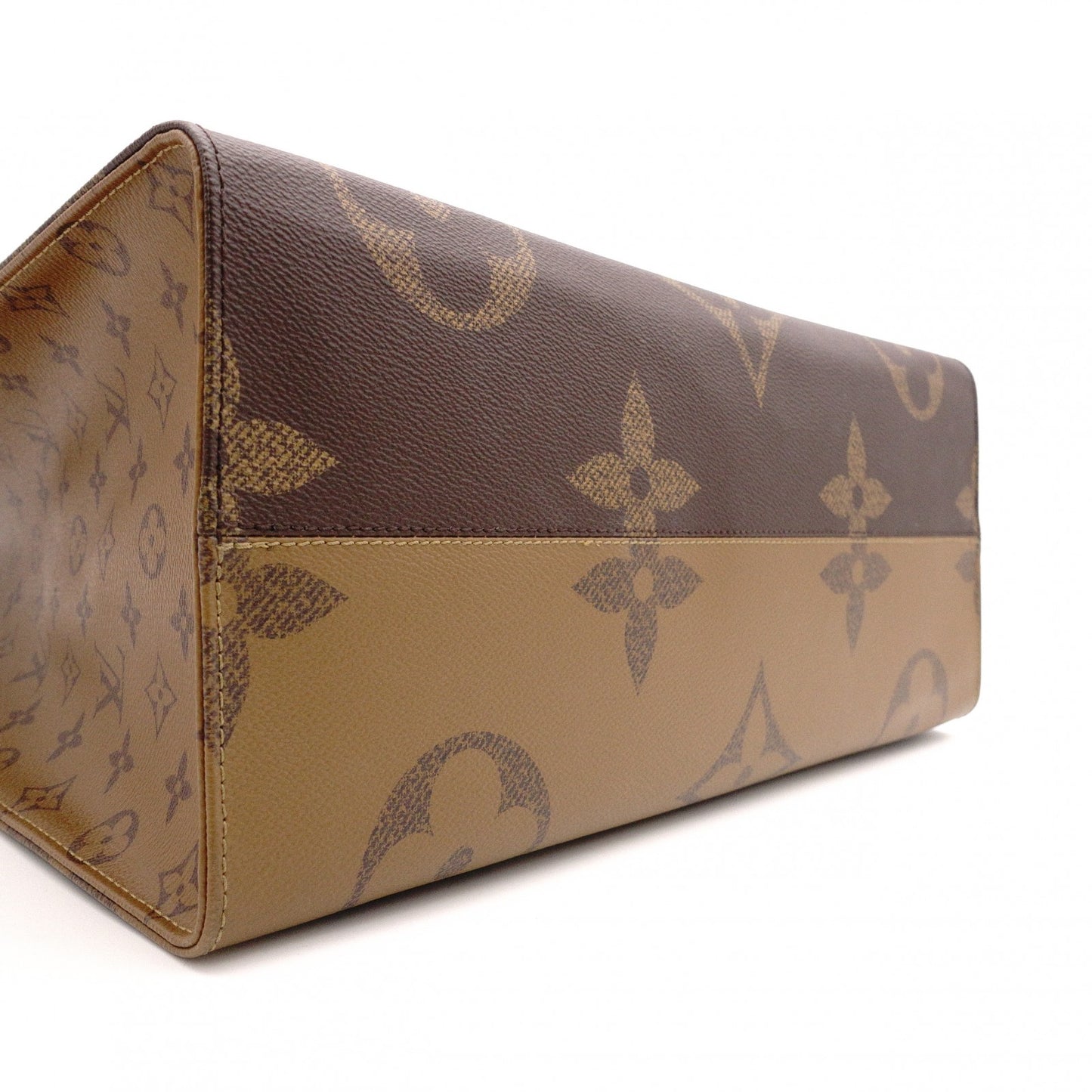 LOUIS VUITTON OTG GM Monogram Reverse Canvas Tote Bag, PVC Leather, Brown, 2-Way