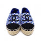 CHANEL Espadrille Slip-On, Tweed and Nylon, Blue