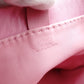 HERMES Crocelle Shoulder Bag Pink Leather Crossbody Leather Logo 7-11-492
