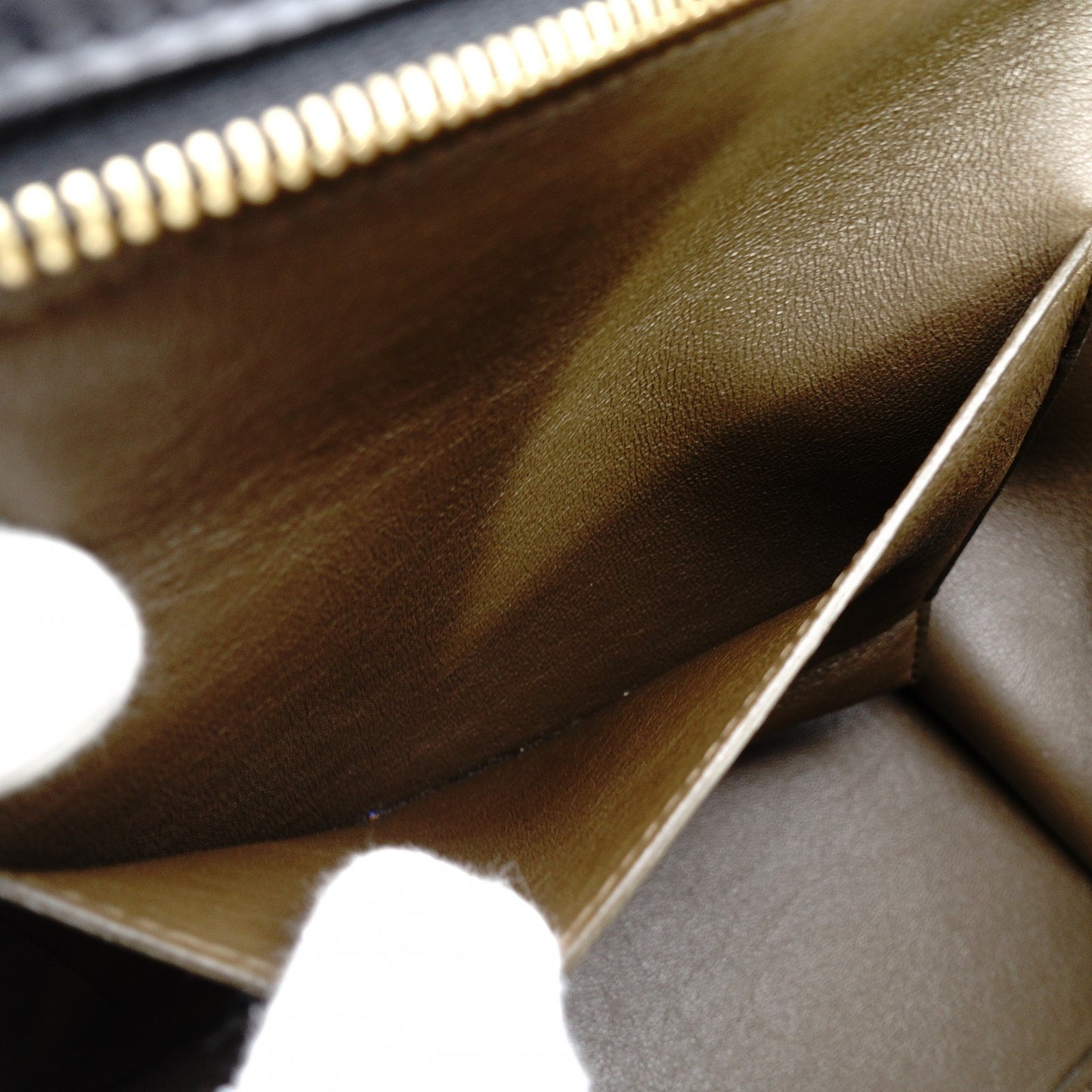 Céline Trapeze Handbag Brown × Black × Blue 2-Way Suede Leather Shoulder 7-12-372
