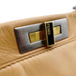 FENDI Peekaboo Handbag leather beige USED Women