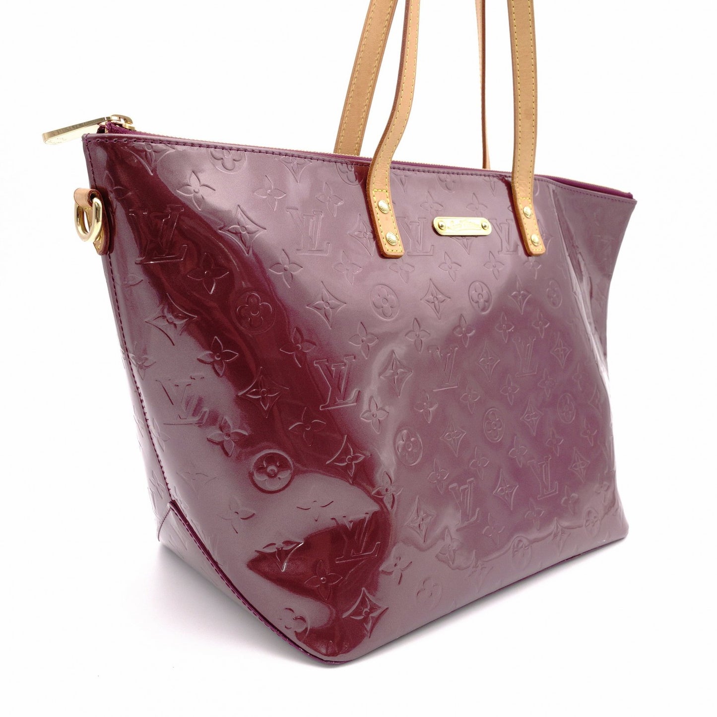 LOUIS VUITTON Bellevue GM Vernis Handbag, Patent Leather, Purple