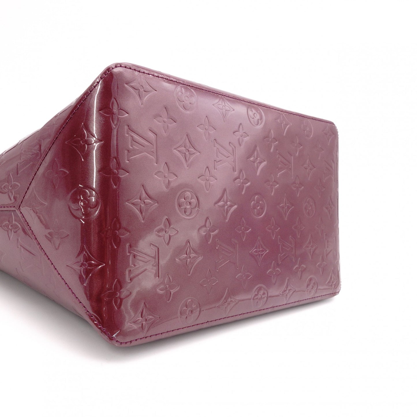 LOUIS VUITTON Bellevue GM Vernis Handbag, Patent Leather, Purple