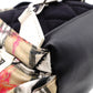 BURBERRY Graffiti Check Backpack, Cotton, Beige Check