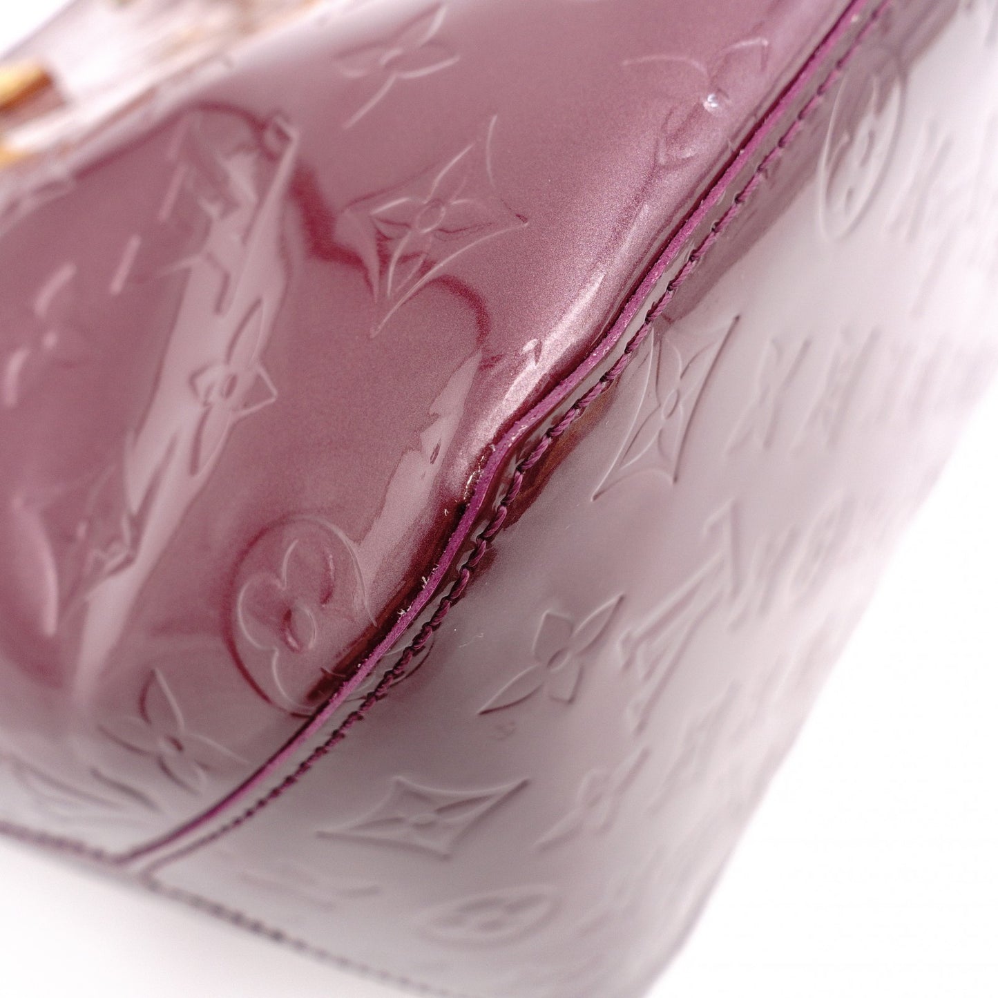 LOUIS VUITTON Bellevue GM Vernis Handbag, Patent Leather, Purple