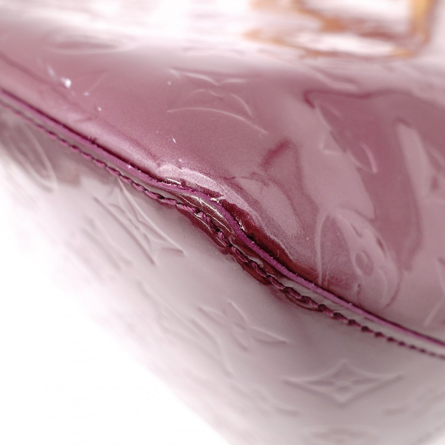 LOUIS VUITTON Bellevue GM Vernis Handbag, Patent Leather, Purple